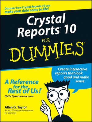 cover image of Crystal Reports10 For Dummies